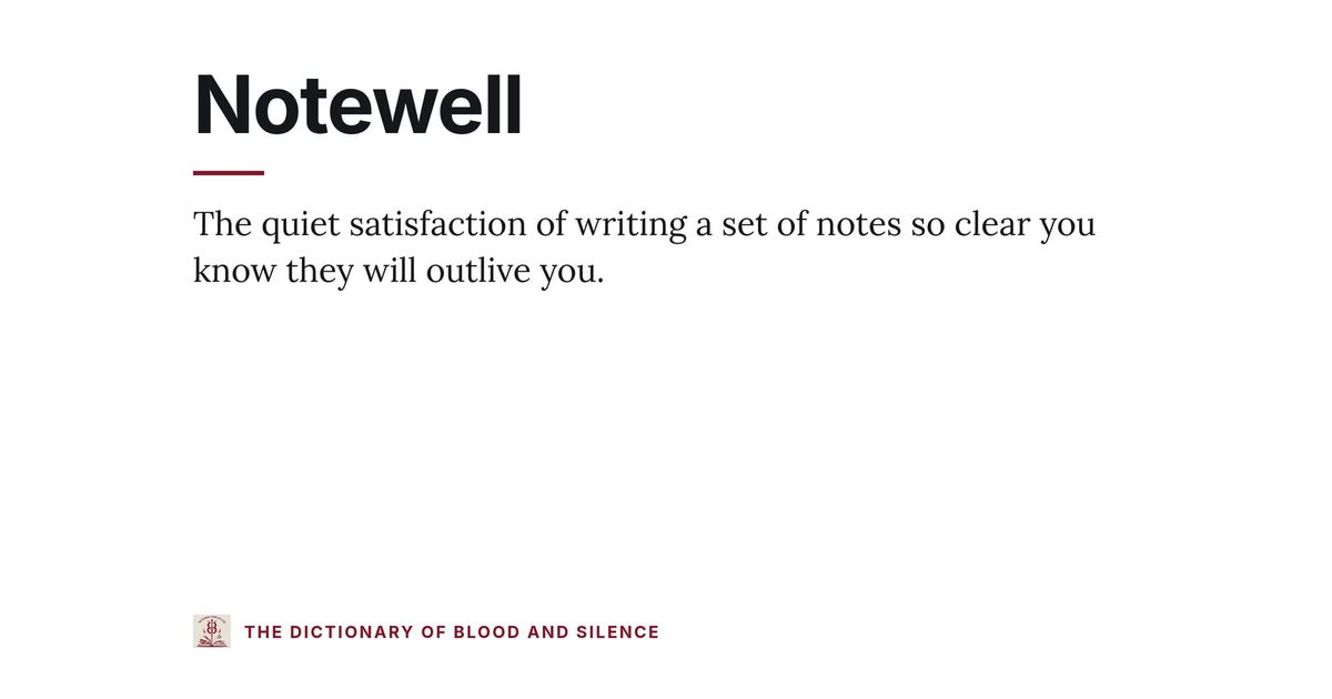 Notewell