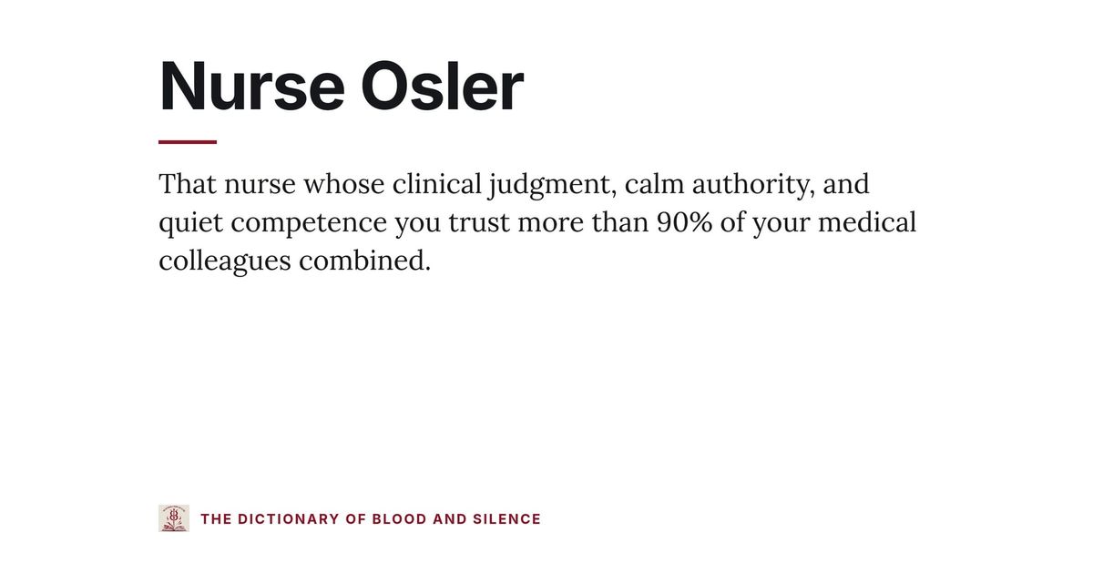 Nurse Osler