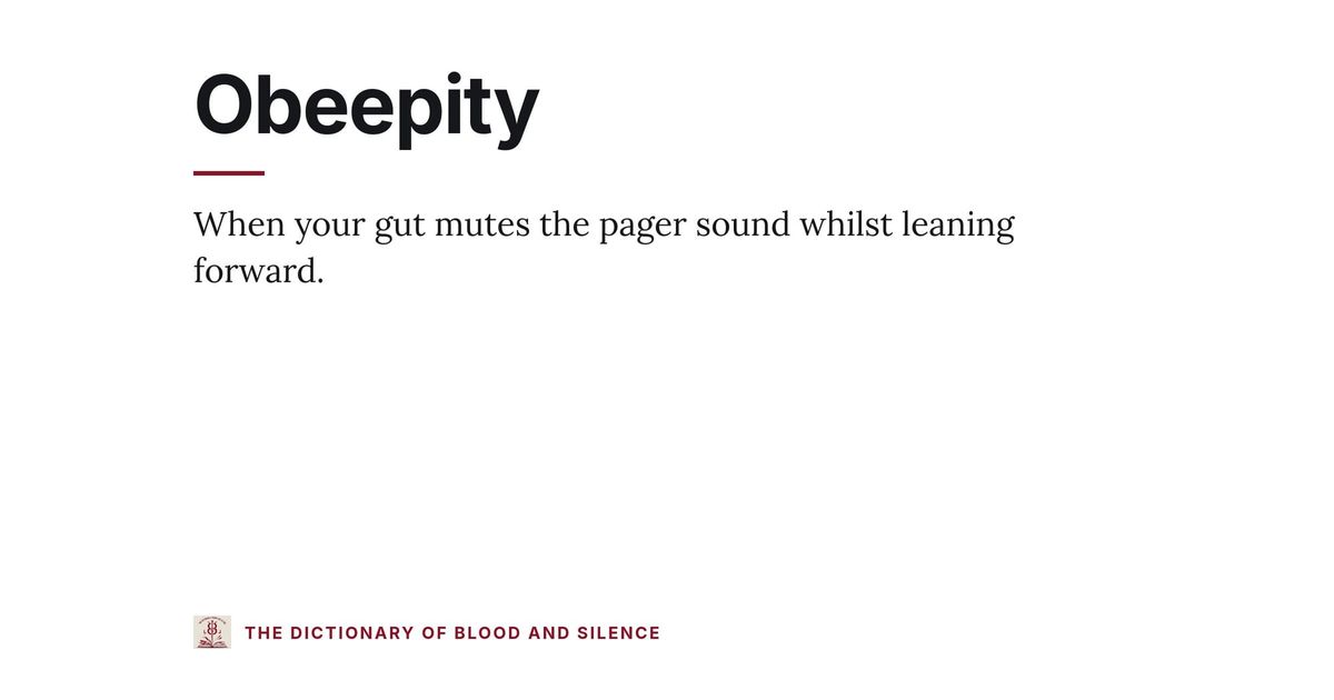 Obeepity