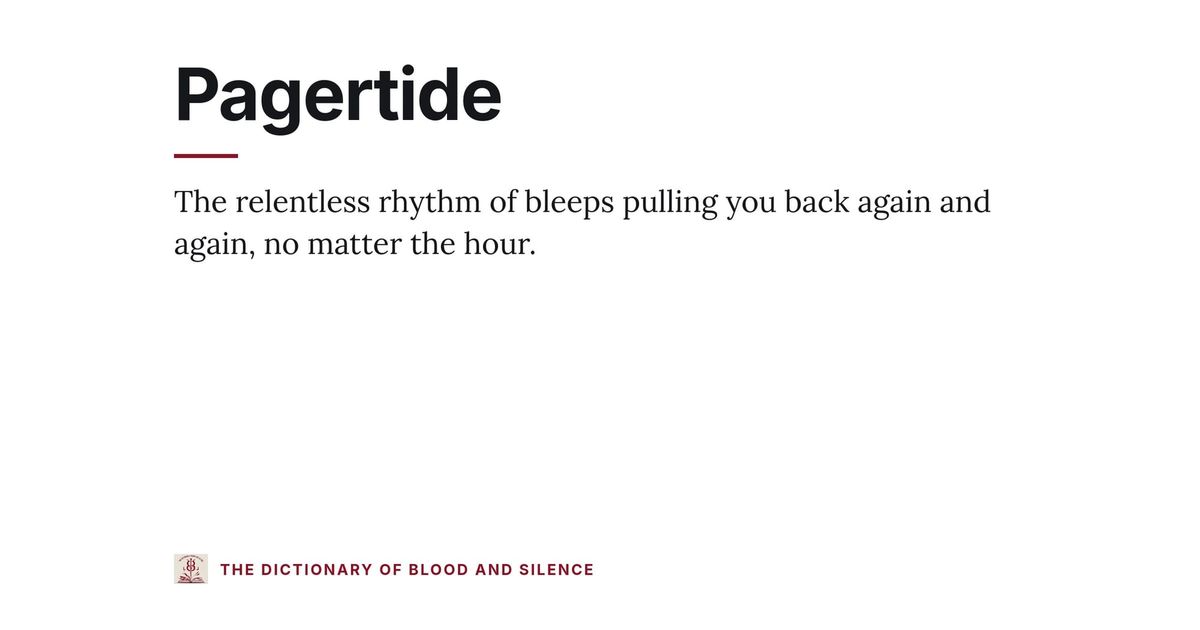 Pagertide