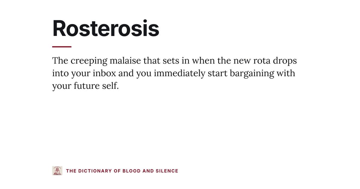 Rosterosis