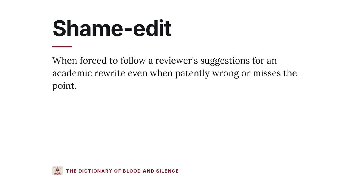 Shame-edit