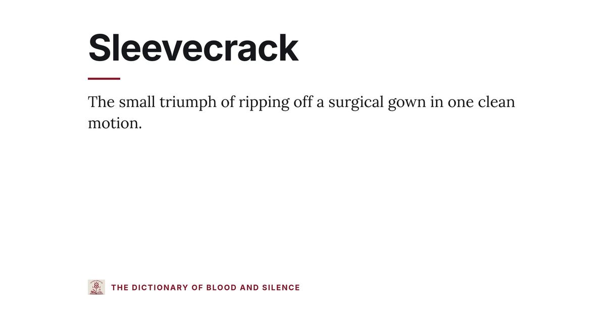 Sleevecrack
