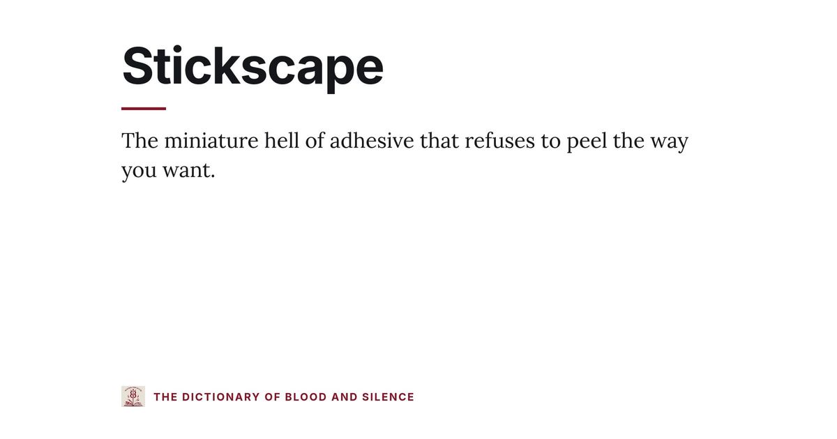 Stickscape