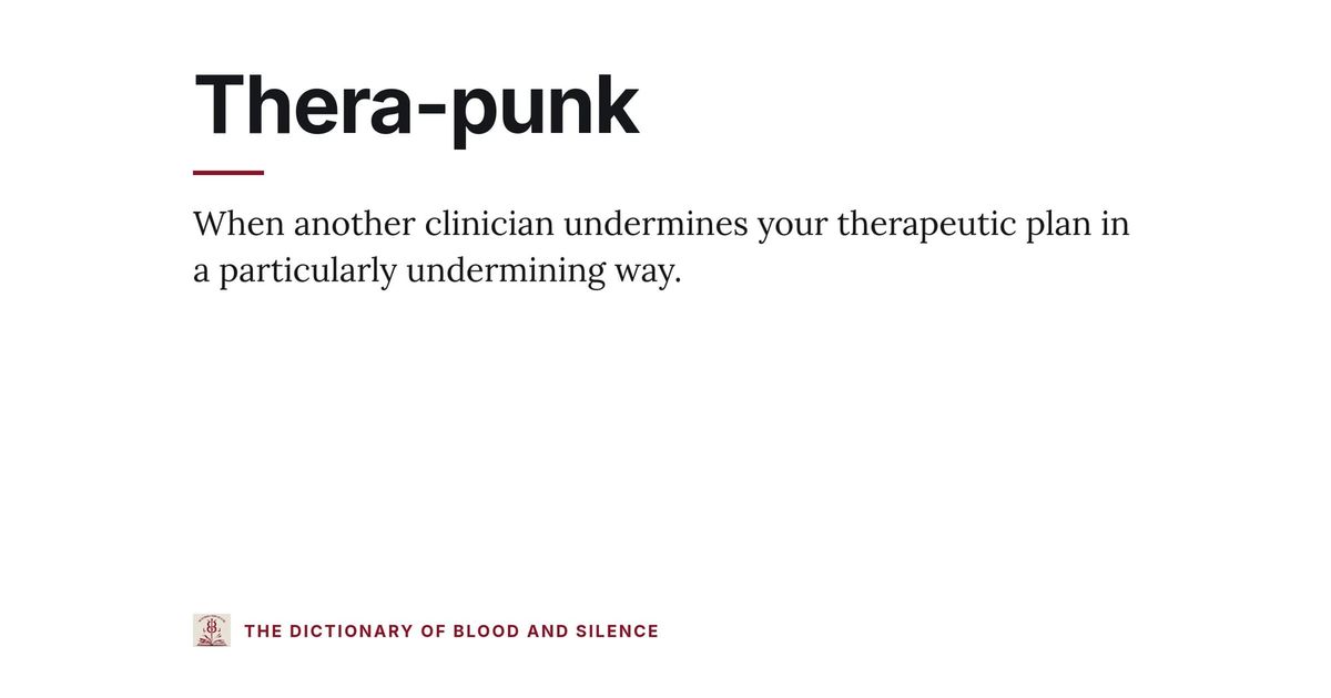 Thera-punk