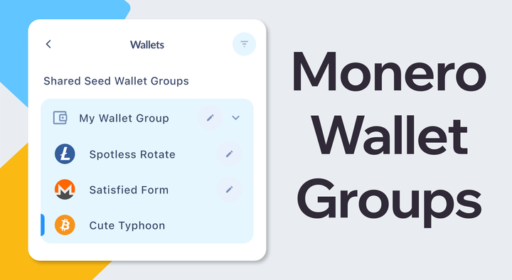 Cake Wallet Introduces Monero Wallet Groups, New Seed Formats, and more!