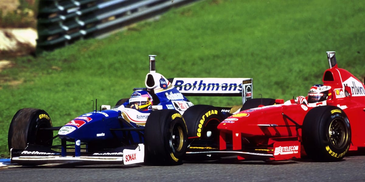 Schumacher Hits Villeneuve