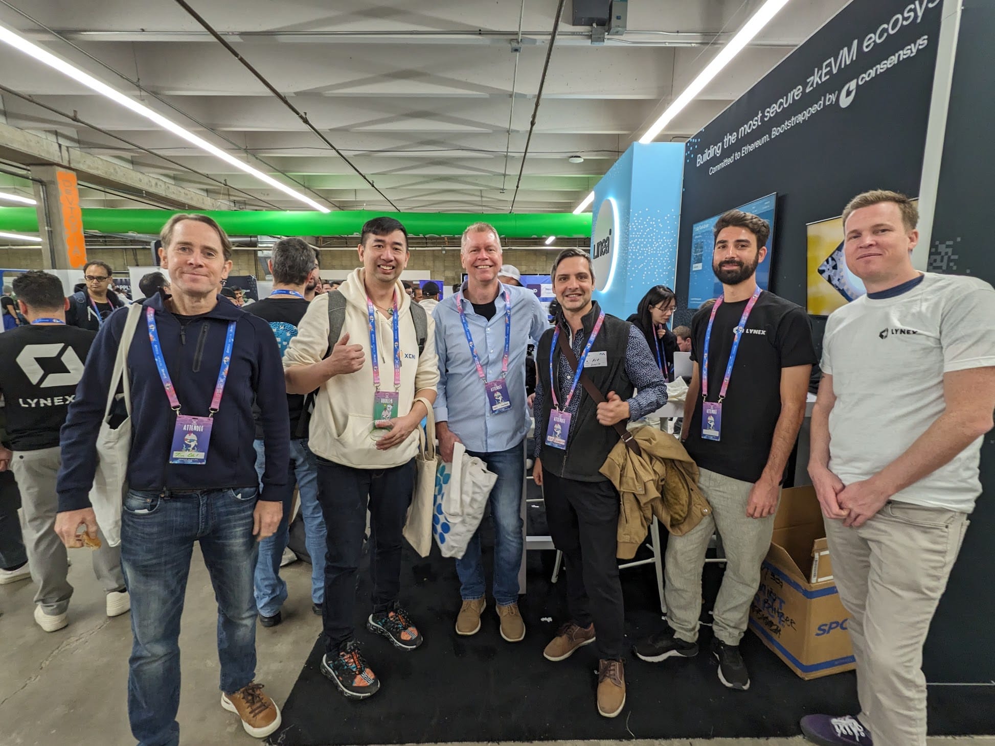 Shot of IronWeave team with the Lynex team