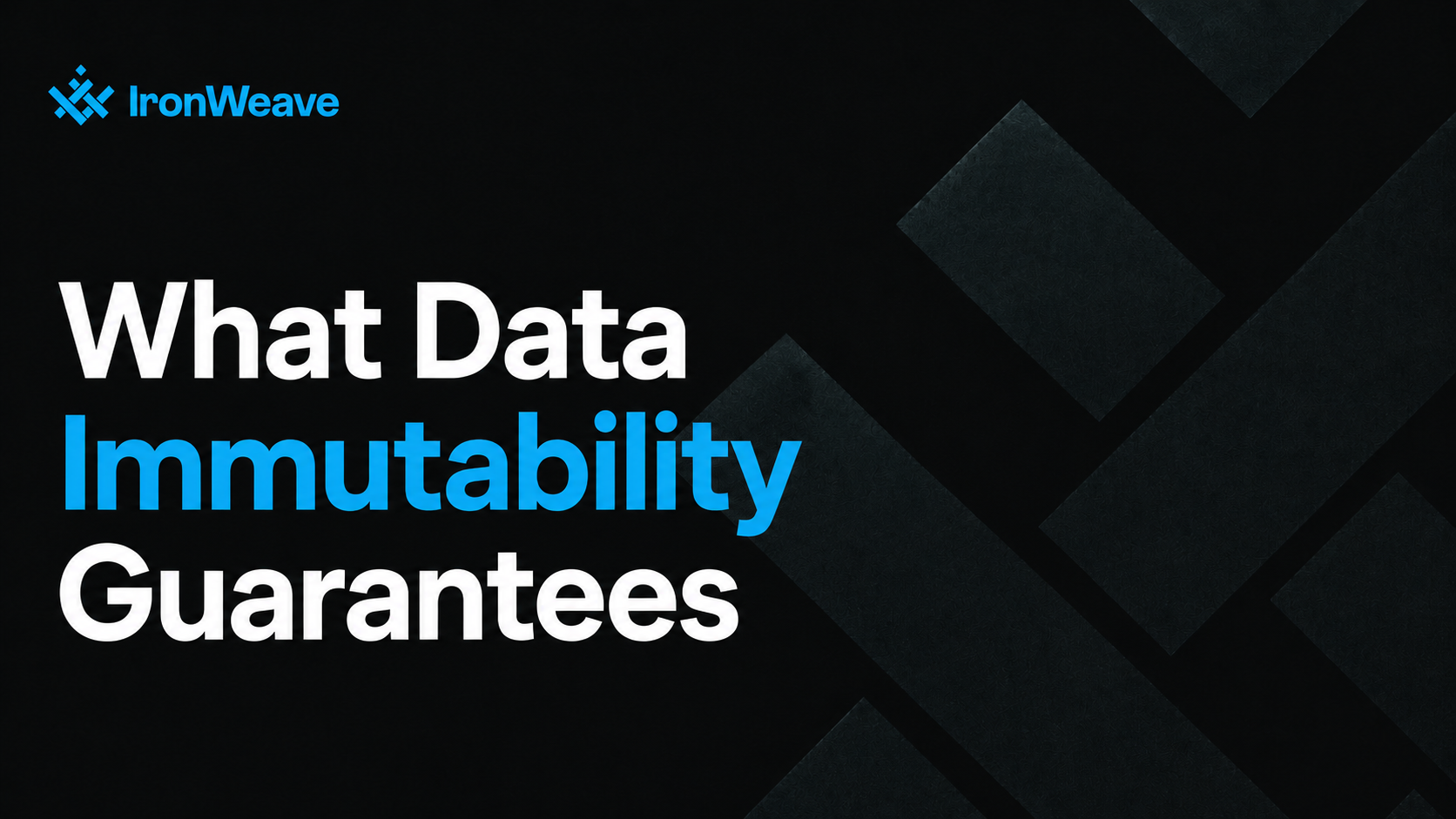 What Data Immutability Guarantees, and What It Leaves Exposed