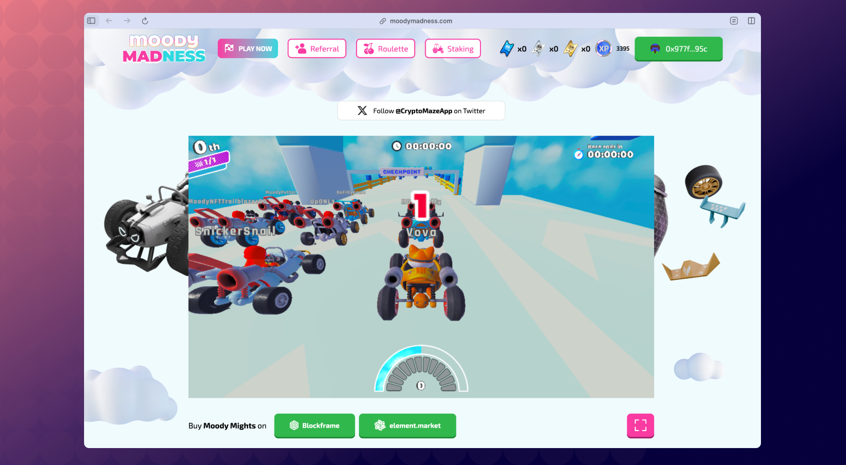 Racing in CryptoMaze / Moody Madness