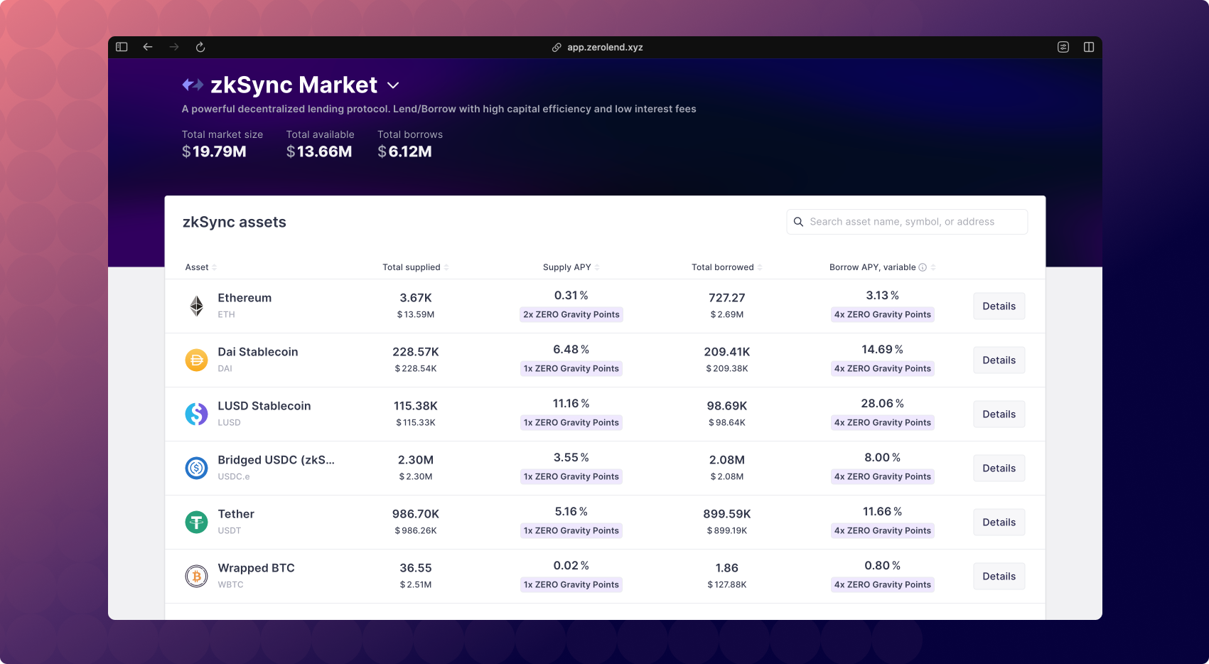 Lend and borrow assets with ZeroLend