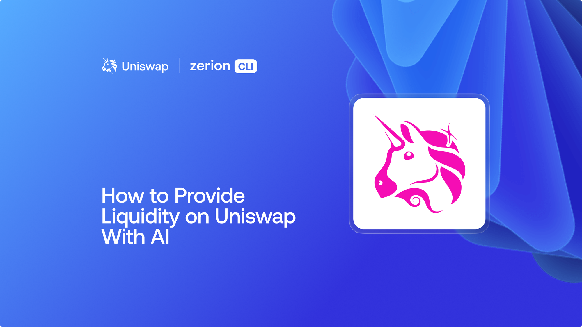 How to Provide Liquidity on Uniswap With AI