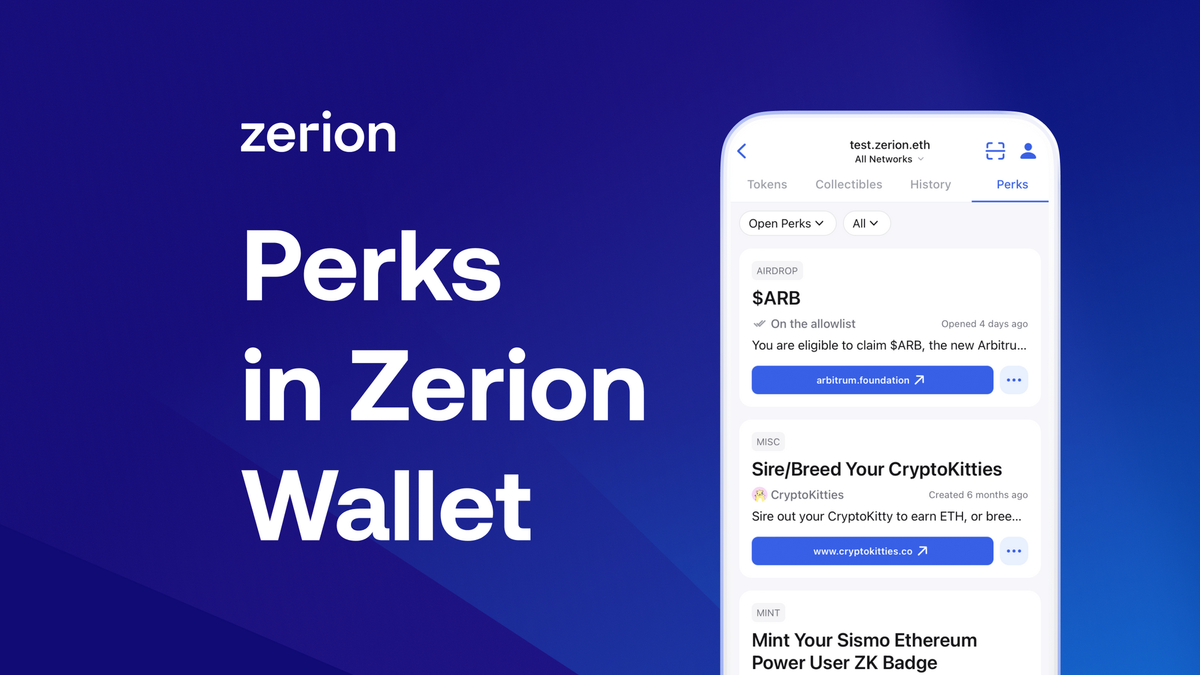 Zerion Wallet perks