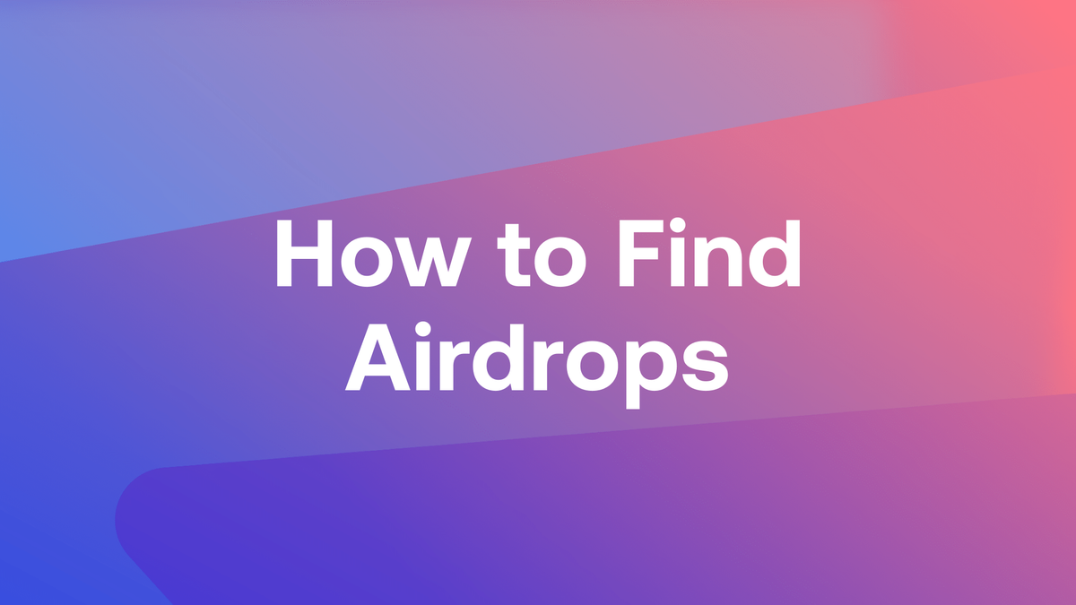 How to find airdrops