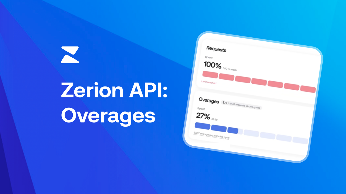 Zerion API Dashboard: Self-Serve Plans, Usage, and Spending Limits