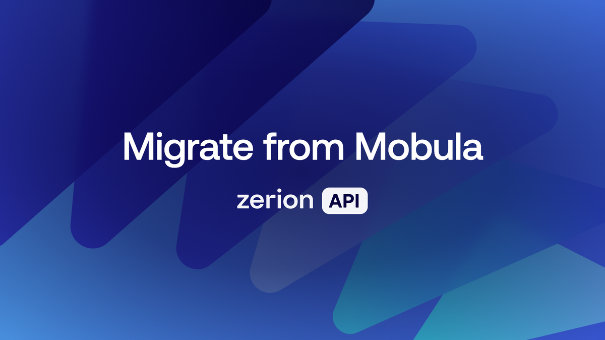 Mobula Was Acquired by fomo. Here's How to Migrate to Zerion API
