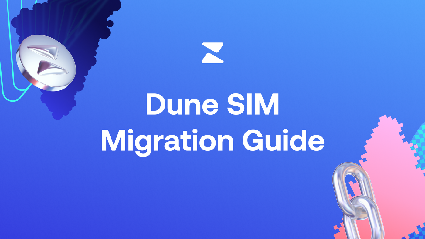 Dune SIM is Shutting Down. Migrate to Zerion API