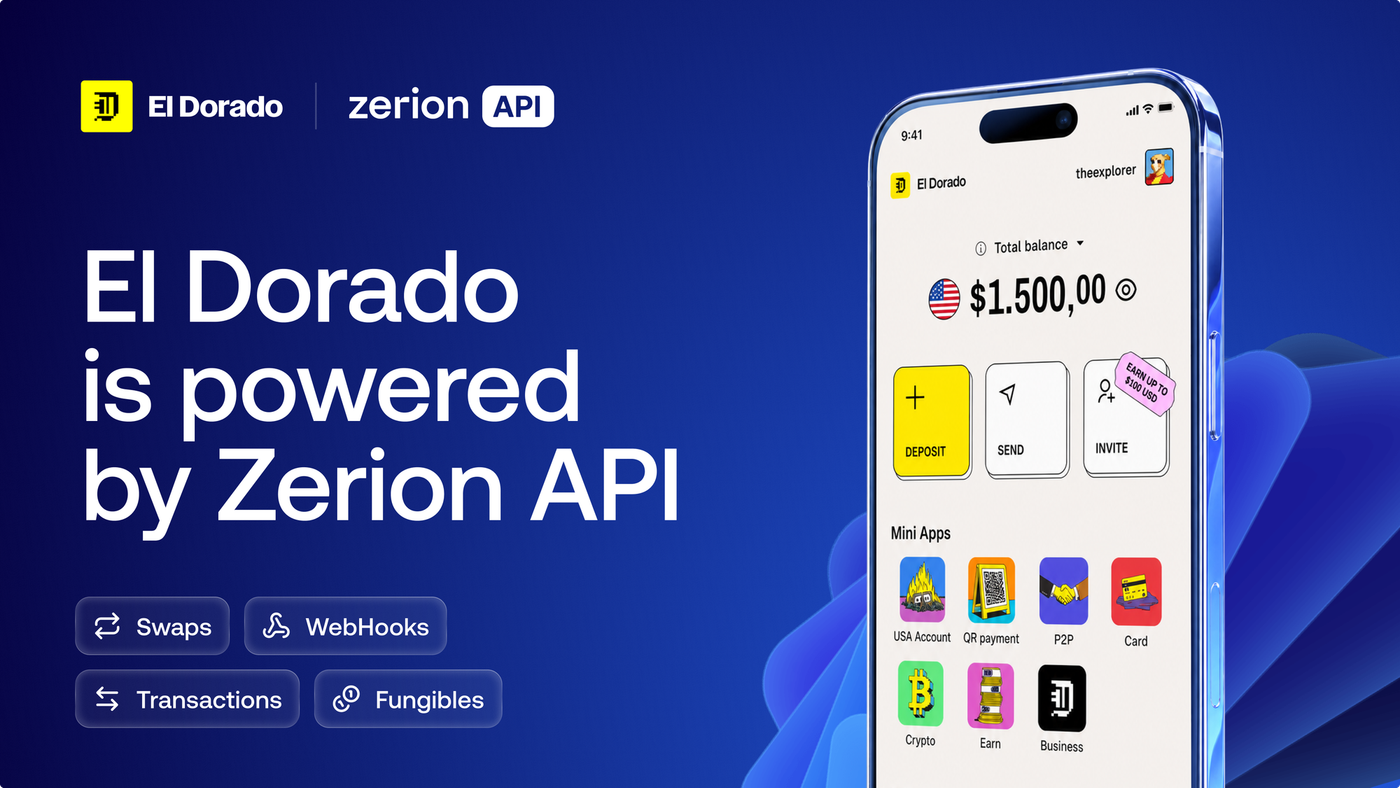 How El Dorado Launched Real-Time Payment Notifications on Tempo with Zerion API Webhooks