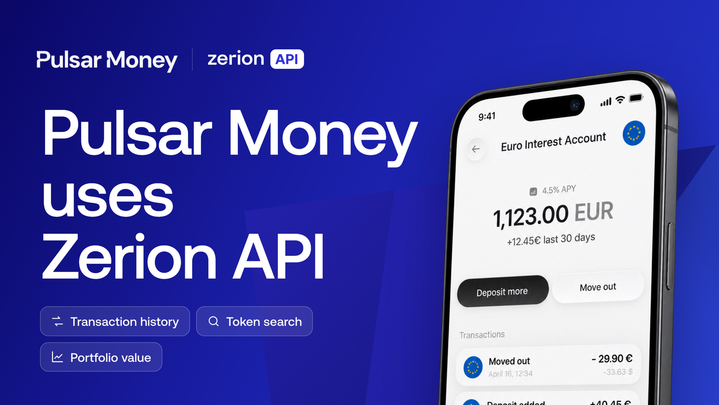 How Pulsar Shipped Arc Day One With Zerion API
