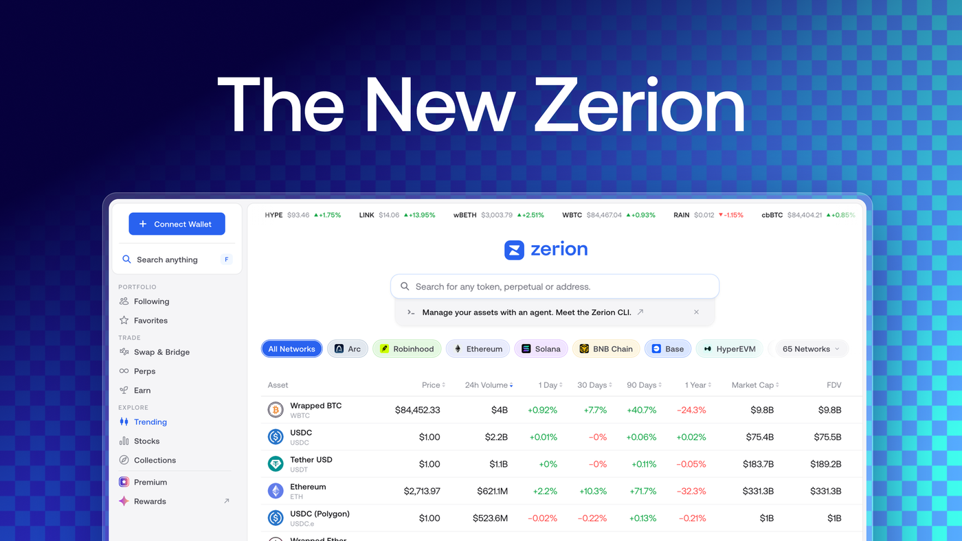 Meet the New Zerion Portfolio App