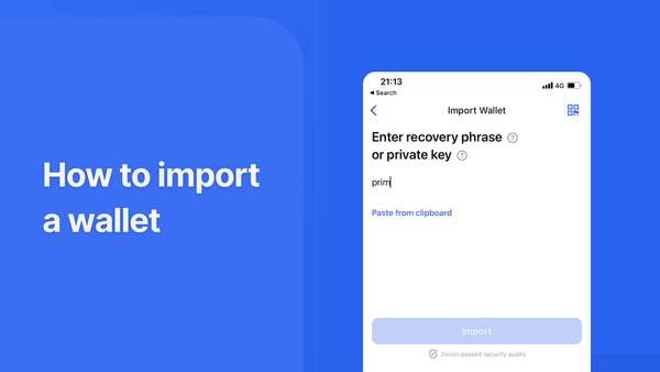 How to Import Your MetaMask into Zerion Wallet