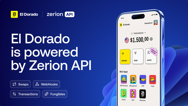 How El Dorado Launched Real-Time Payment Notifications on Tempo with Zerion API Webhooks