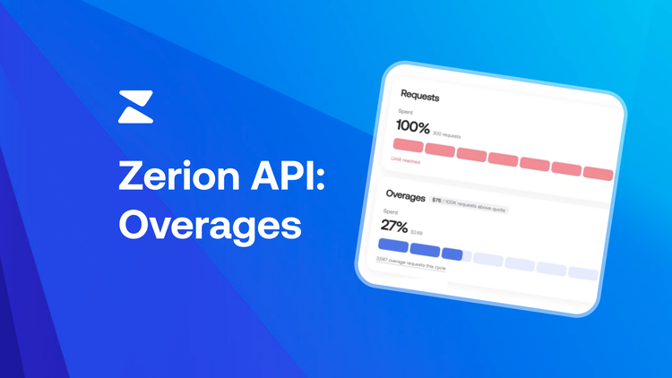 Zerion API Dashboard: Self-Serve Plans, Usage, and Spending Limits