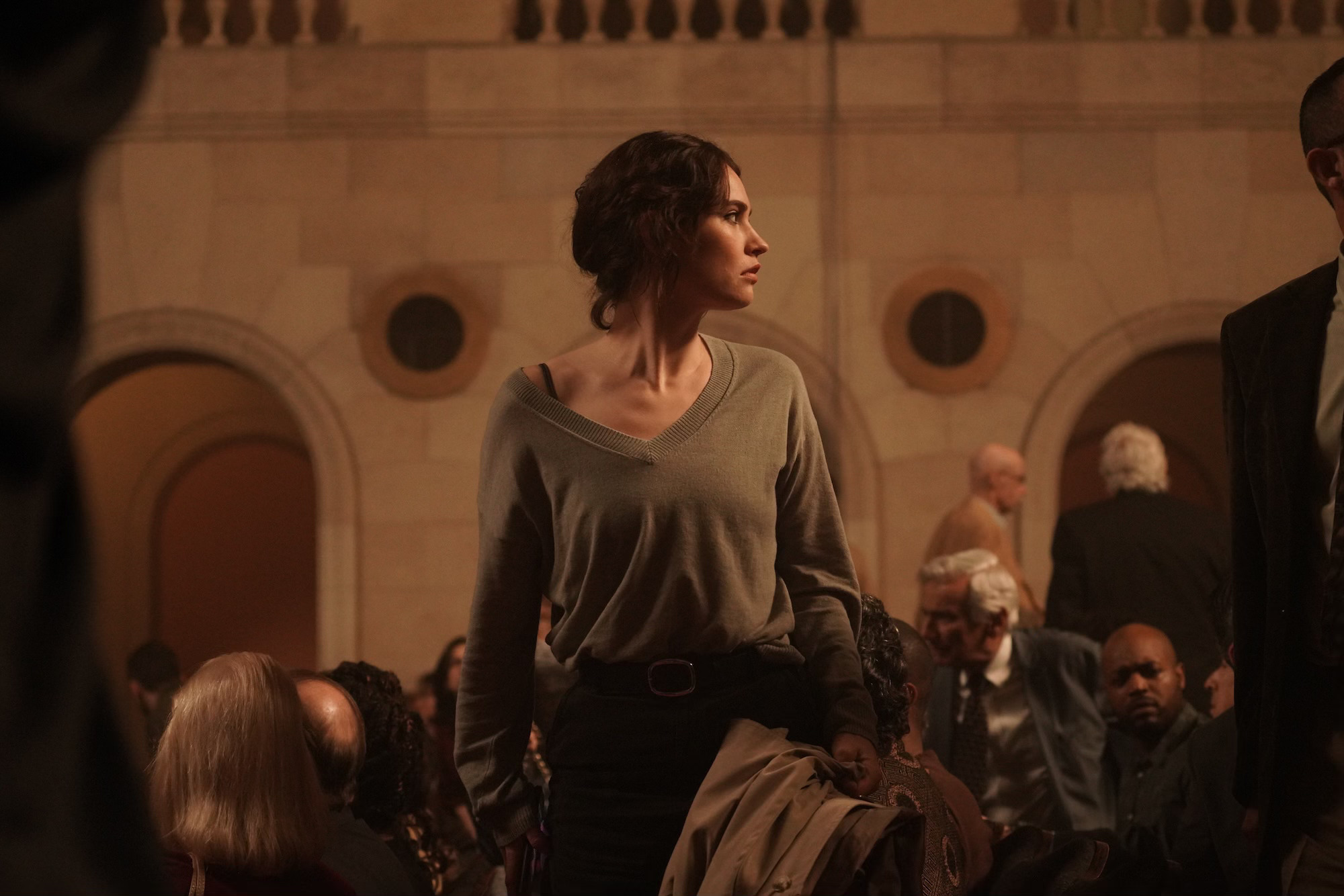 Lily James as Sarah in Relay