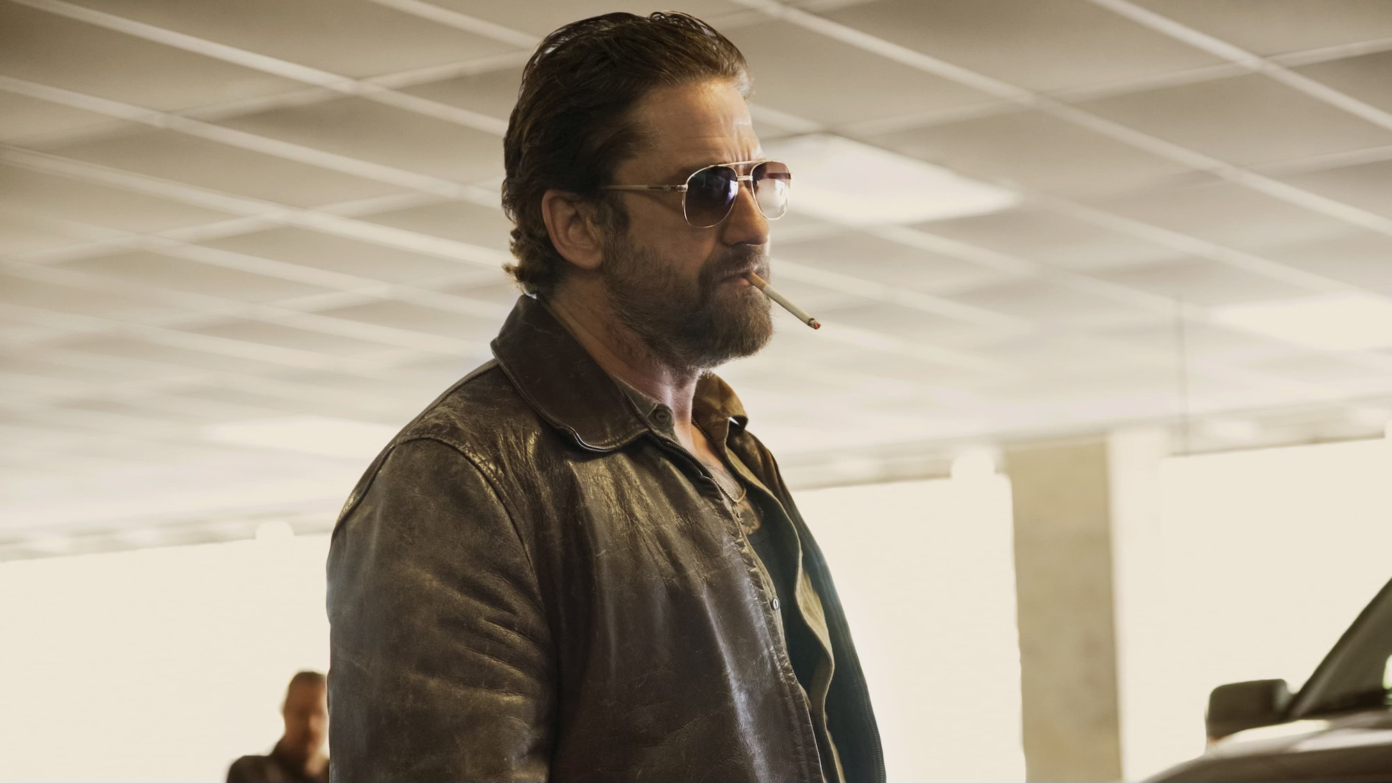 Gerard Butler as “Big Nick” O’Brien in Den of Thieves 