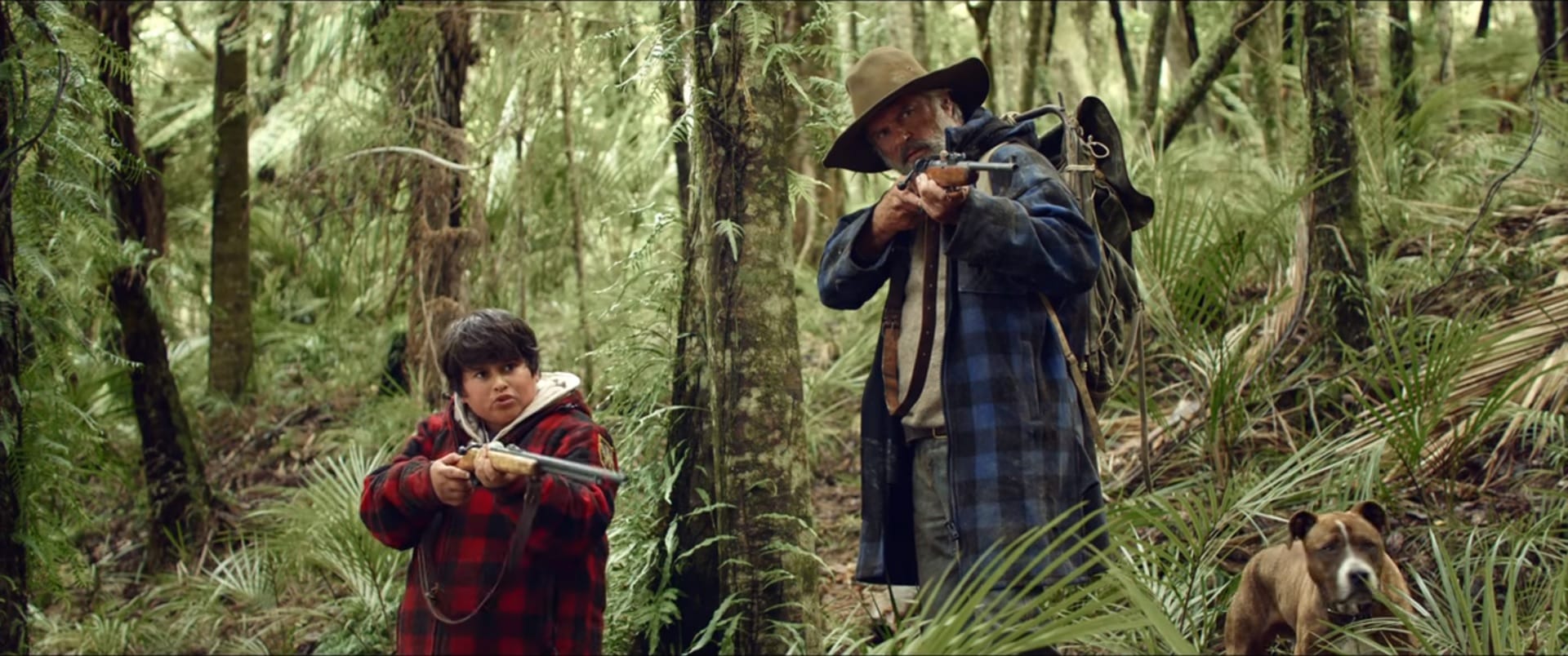 Julian Dennison and Sam Neill in Hunt for the Wilderpeople