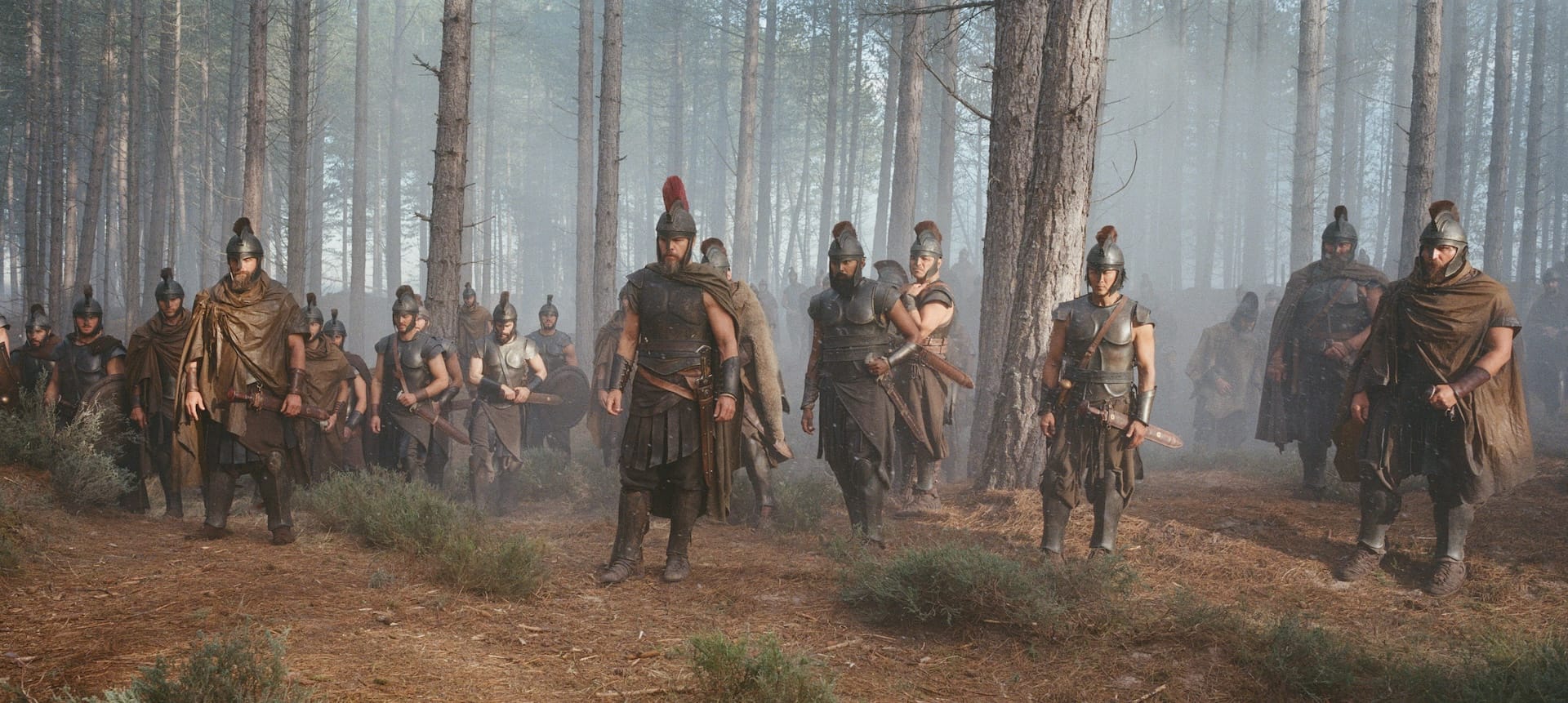 Odysseus (Matt Damon) and his crew in The Odyssey
