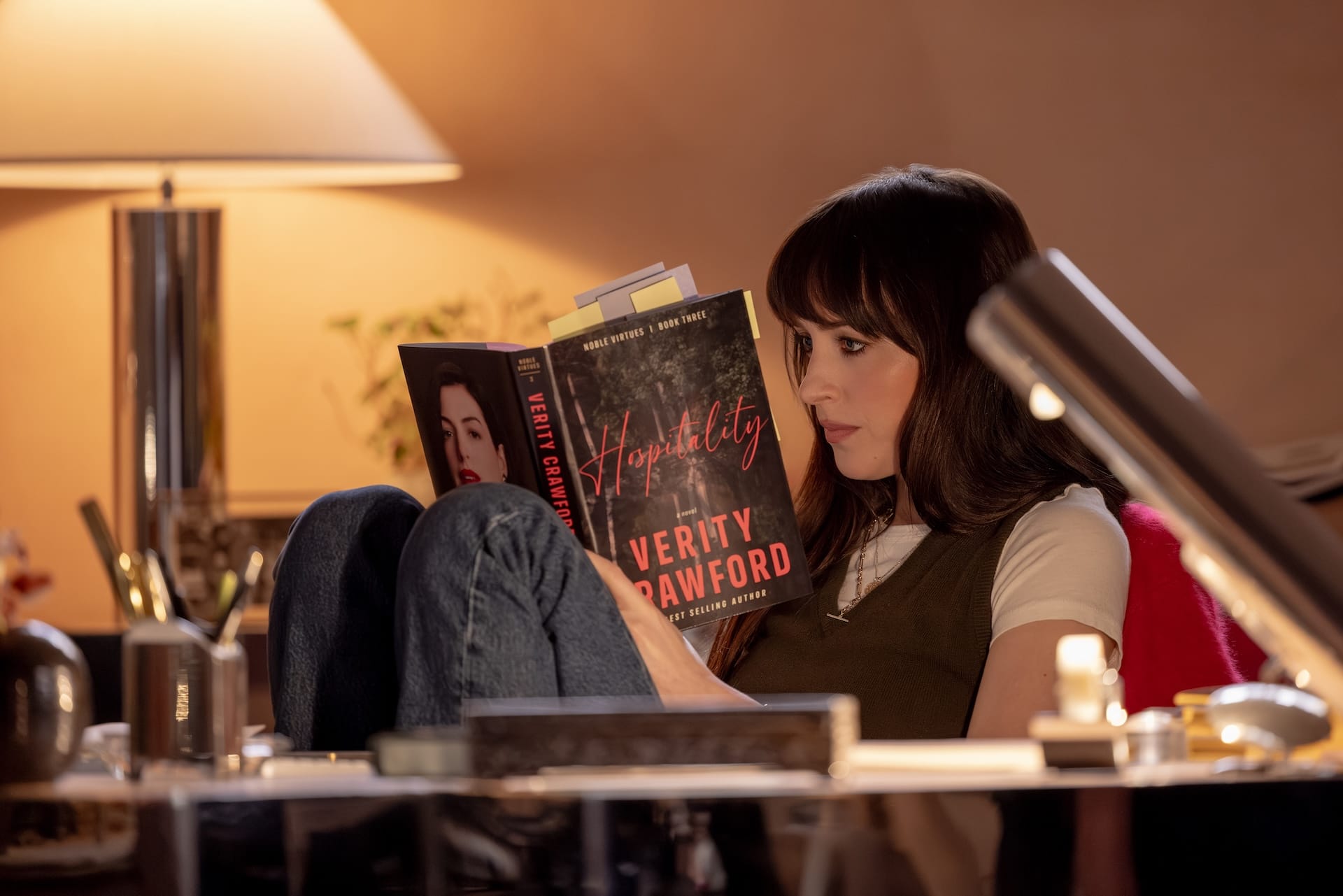 Dakota Johnson as Lowen Ashleigh in Verity