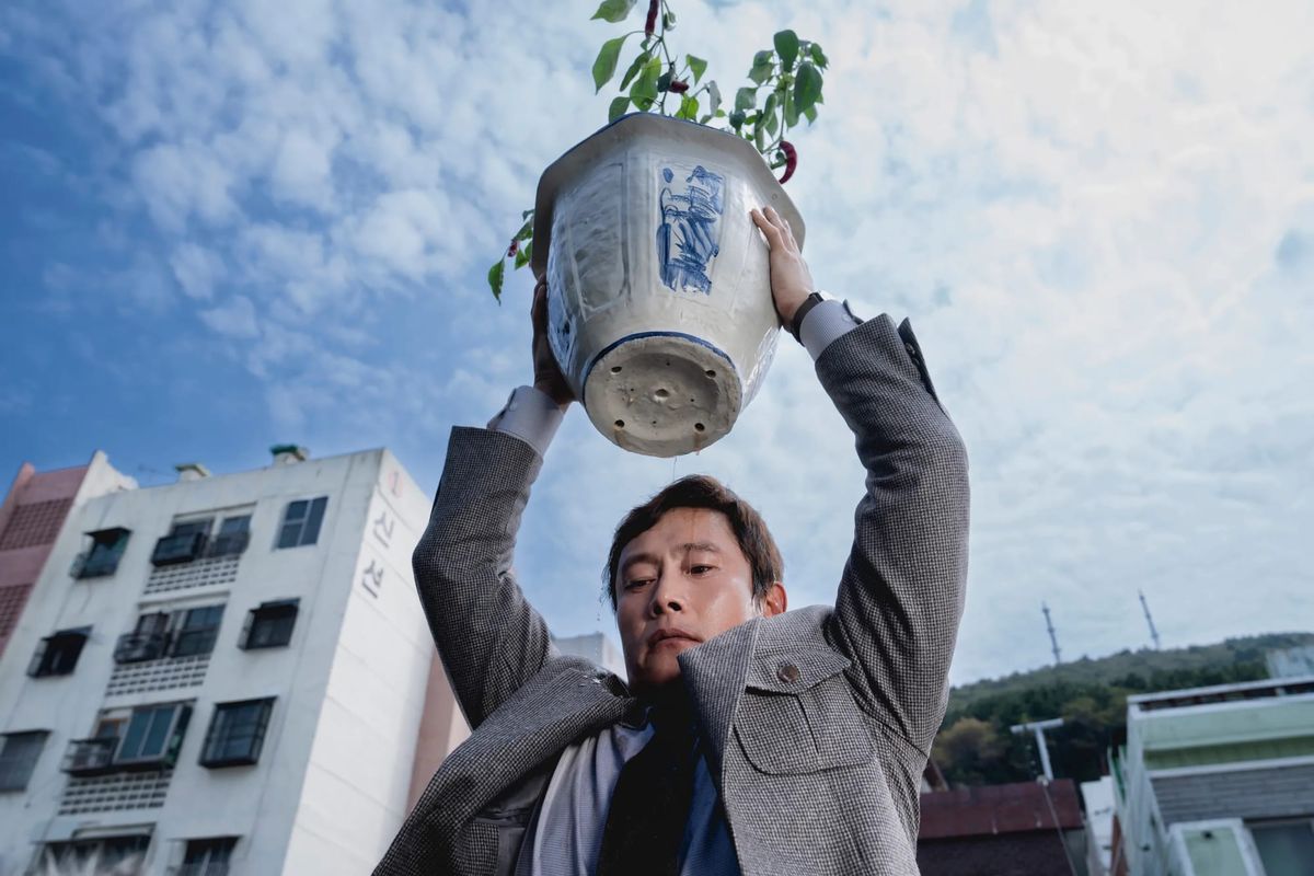 Lee Byung-hun as Man-su in No Other Choice