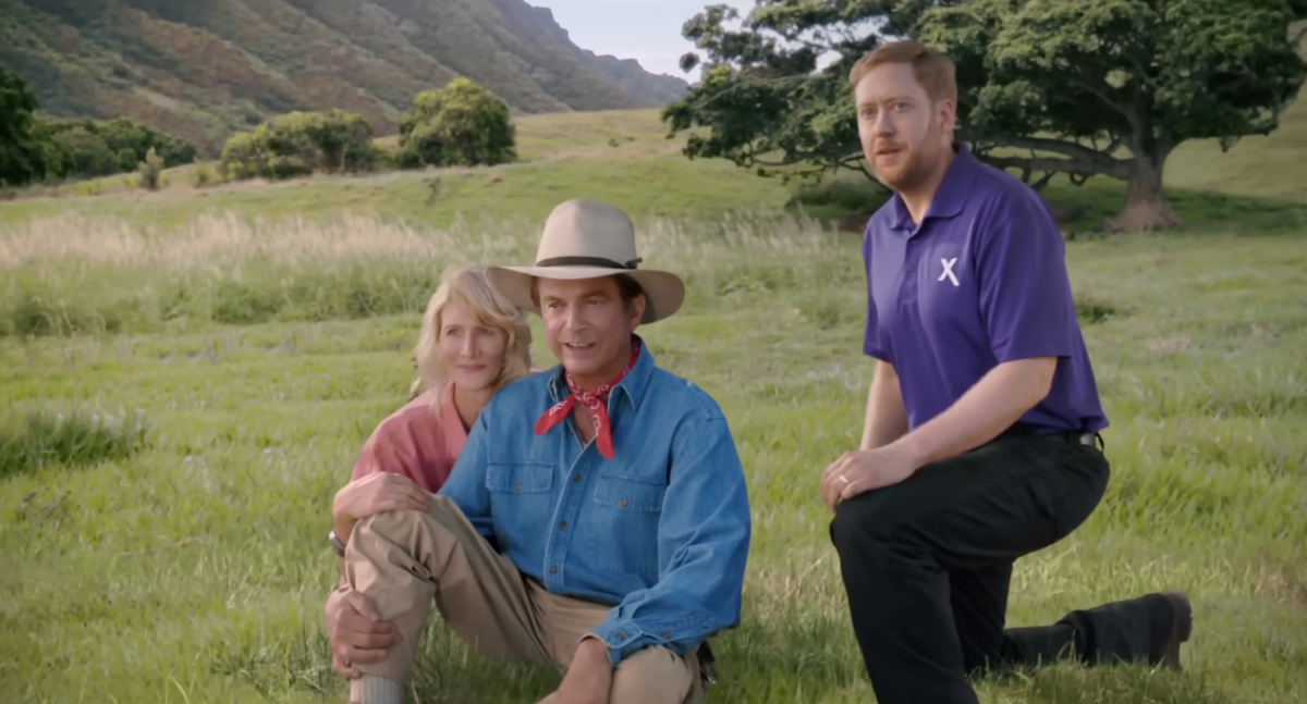 A still from Xfinity's awful 2026 Super Bowl ad.