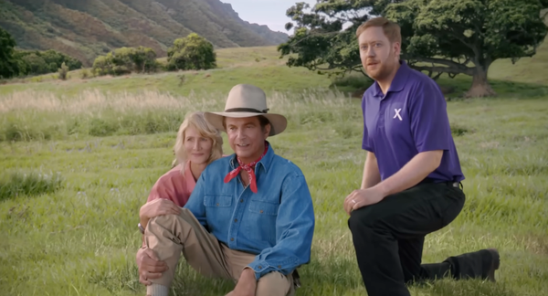 A still from Xfinity's awful 2026 Super Bowl ad.