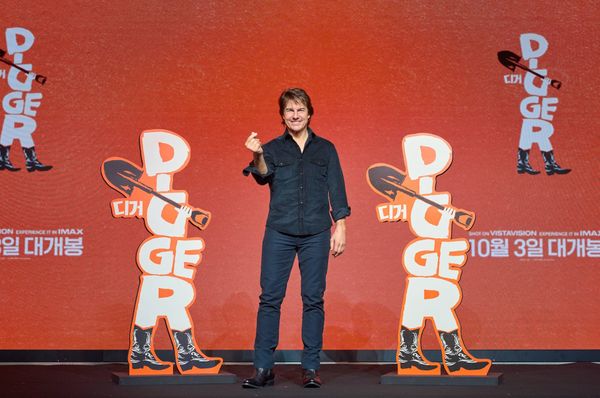 Tom Cruise as the South Korean press conference for Digger