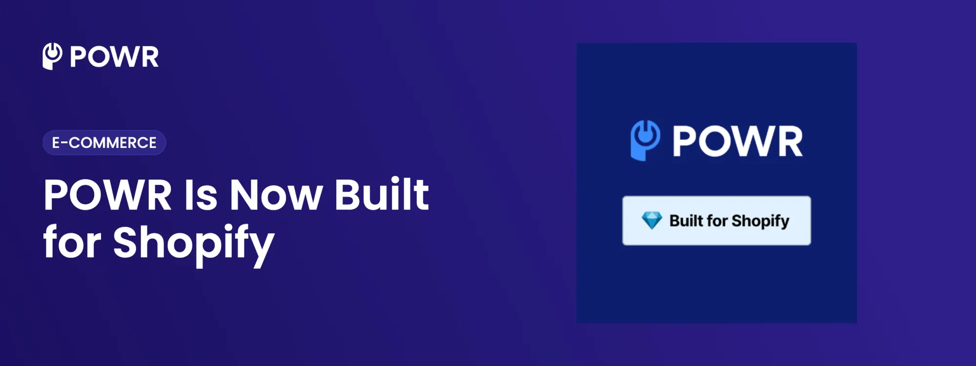 POWR Contact Form Builder Built for Shopify badge announcement
