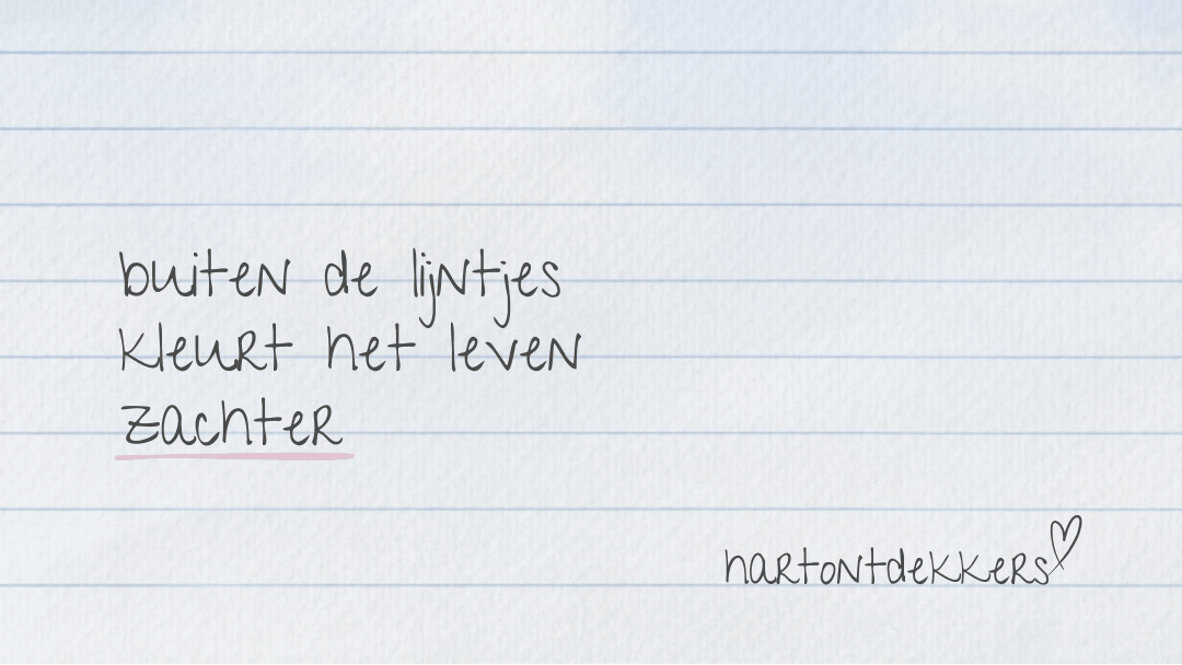 03. Buiten de lijntjes kleurt het leven zachter
