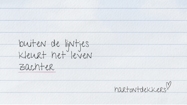 03. Buiten de lijntjes kleurt het leven zachter
