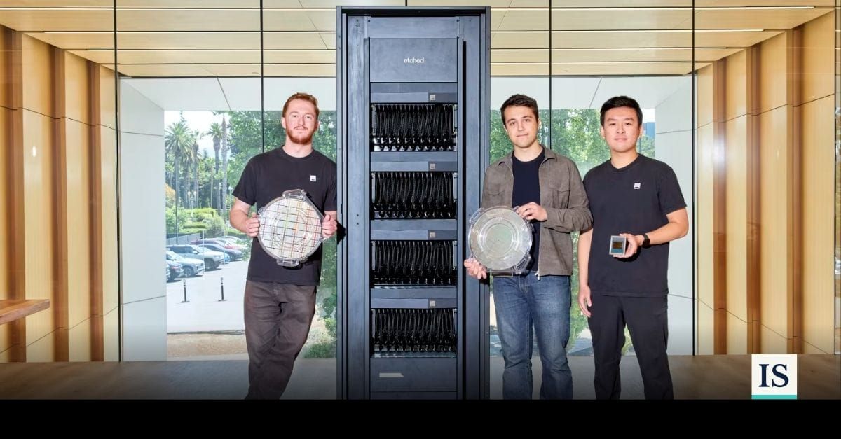 Etched Founders Gavin Uberti, Chris Zhu, and Robert Wachen.