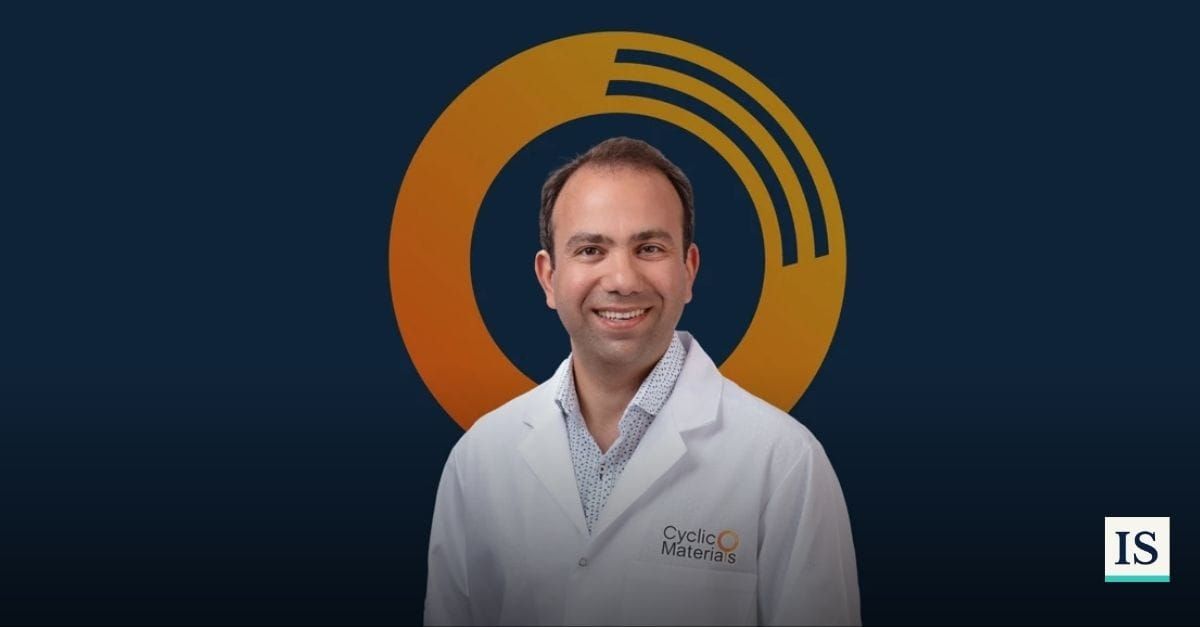 Cyclic Materials CEO Ahmad Ghahreman