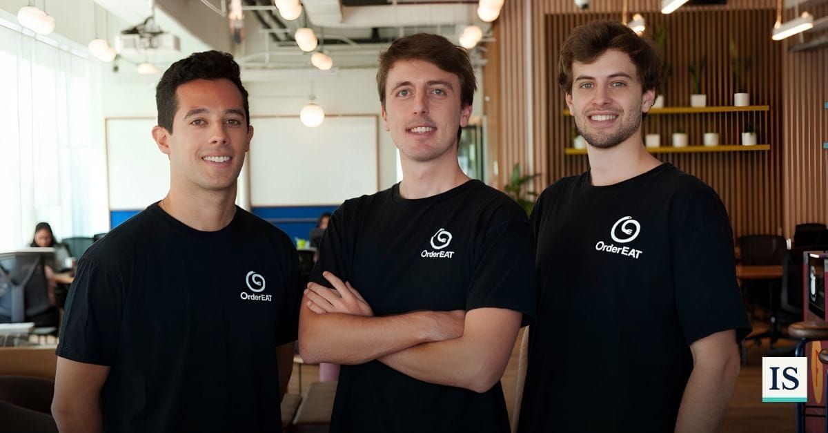 OrdearEAT Founders Matías Craviotto, Luis Pedro Carrero and Juan Manuel Rodríguez
