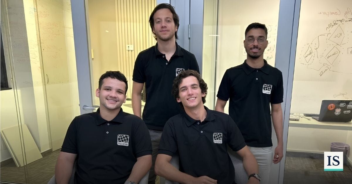PassHub CEO Alan Matheus Barbosa, CTO Fernando Santos, CFO Leonardo Piana and CSO Marcos Americano