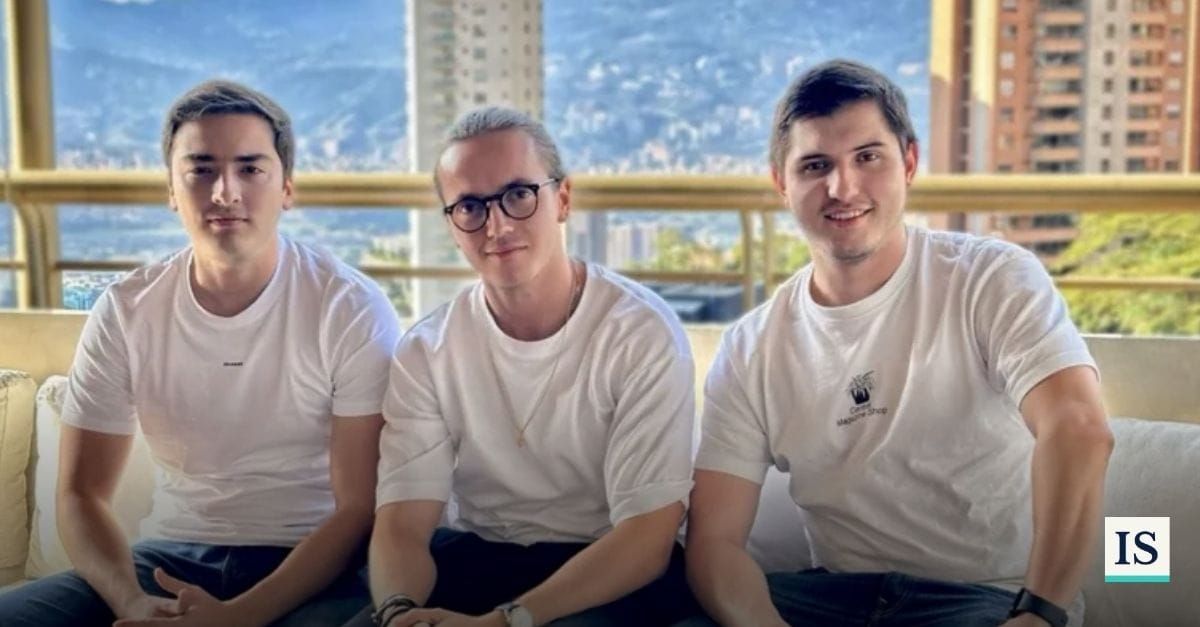 Plenti CEO Sebastián Correa, COP Nicolás Zuleta and CTO Martín Peláez, chief technology officer