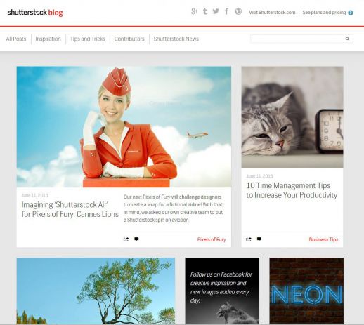 Raccolta di idee - Shutterstock blog