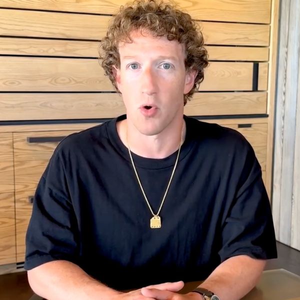 Screenshot of Zuckerberg speaking to camera in announcement video