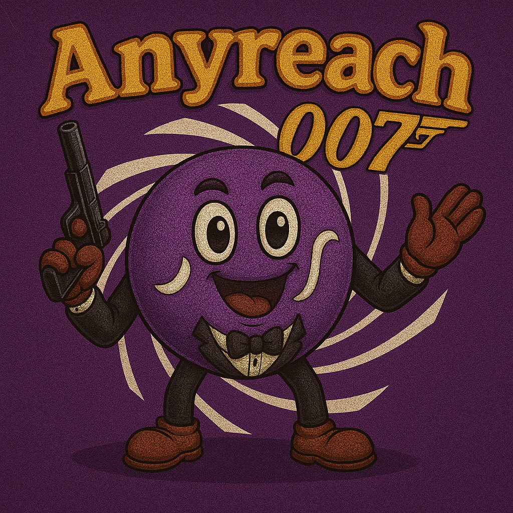 Anyreach competitive intelligence dashboard showing agentic AI workflow and data analysis