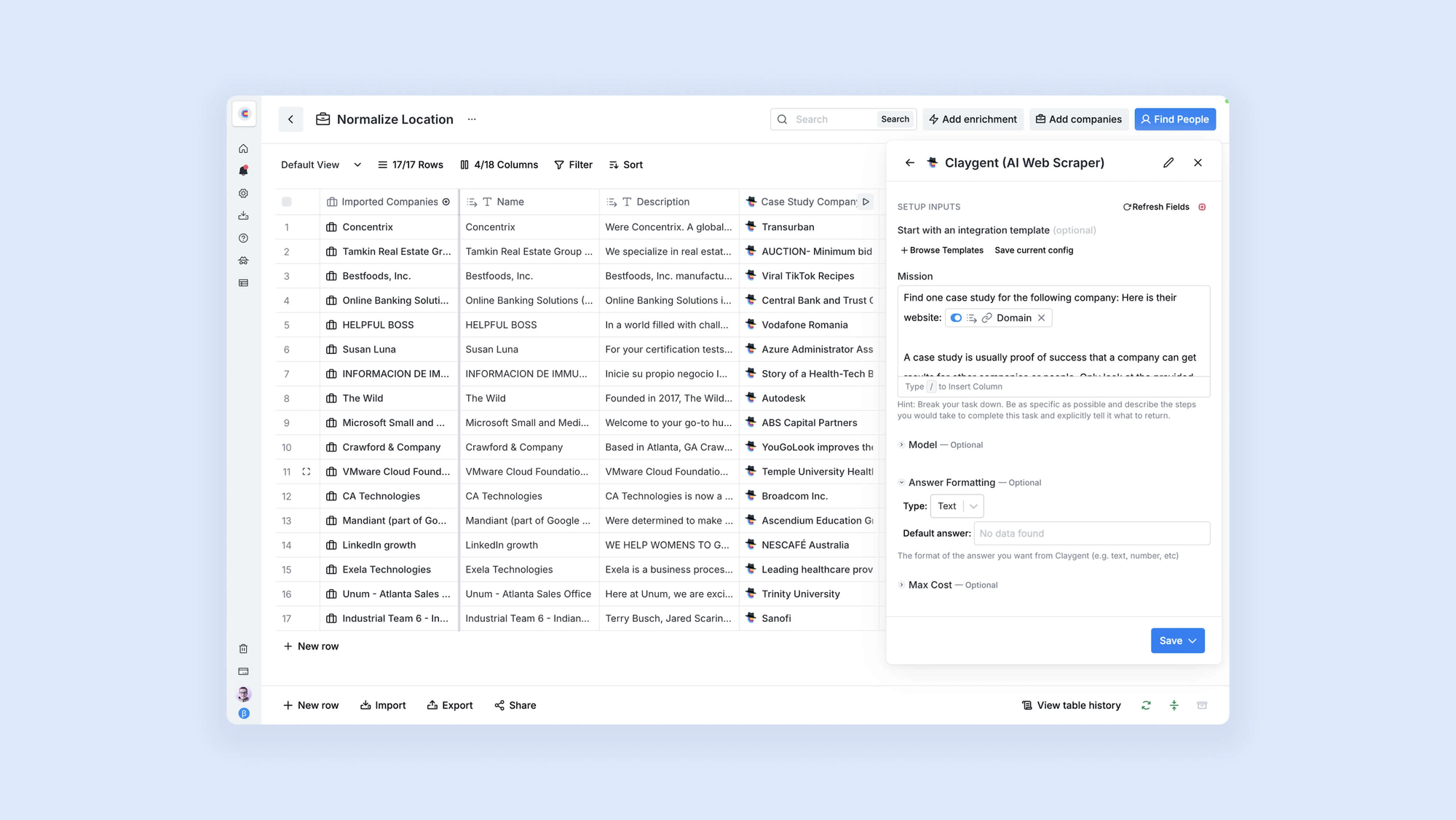 Anyreach agentic AI cold email outbound workflow dashboard showing automated campaign structure
