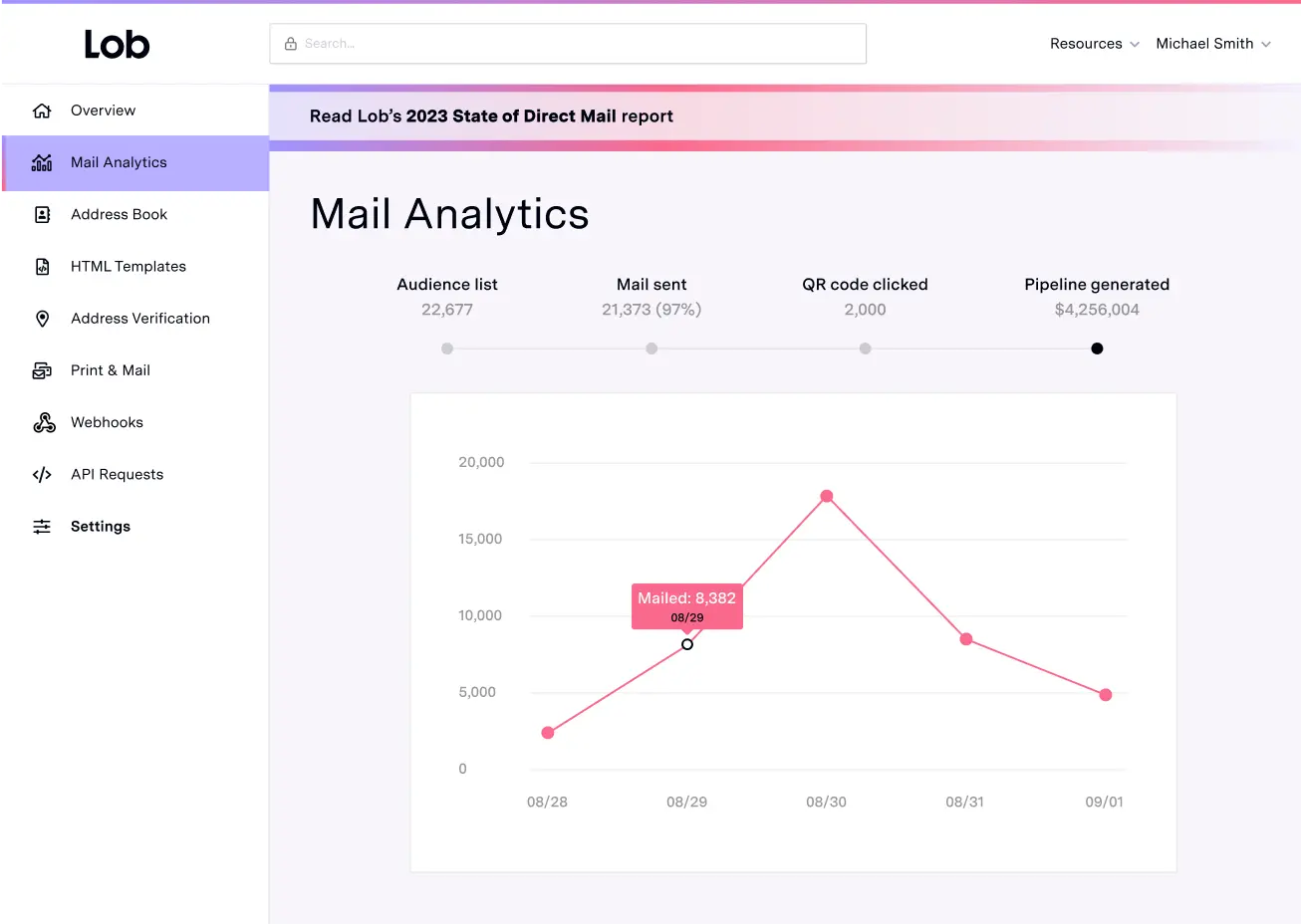 Agentic AI direct mail system architecture powering Anyreach automated outreach campaigns