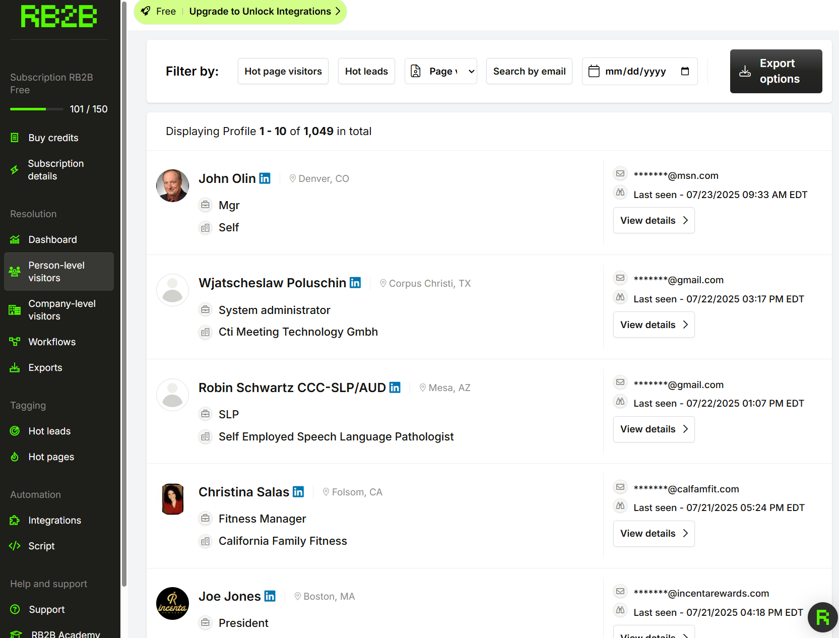 Anyreach AI script installation code snippet for tracking anonymous inbound traffic